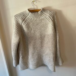 Women’s cream crew neck sweater, Walmart